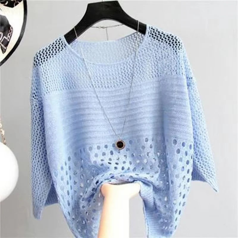 SURWENYUECN Fashion Ice Silk Women Knitted Vest Top