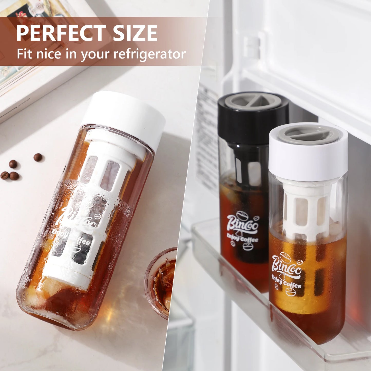 Bincoo Multi-Functional Cold Brew Coffee Maker with Fine Filter