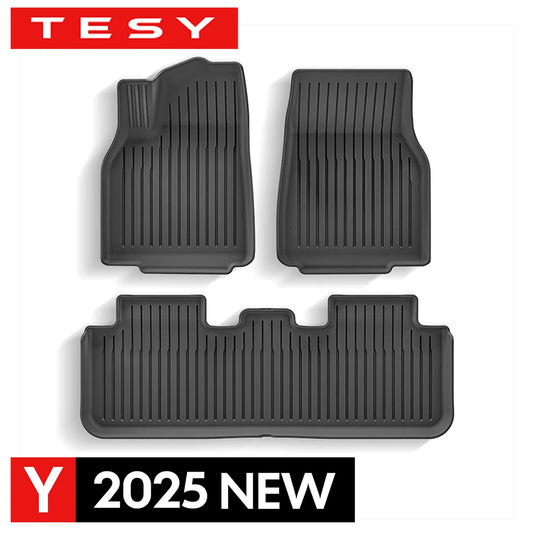 Tesla Model Y TPE Waterproof Floor Mats for All Weather Protection