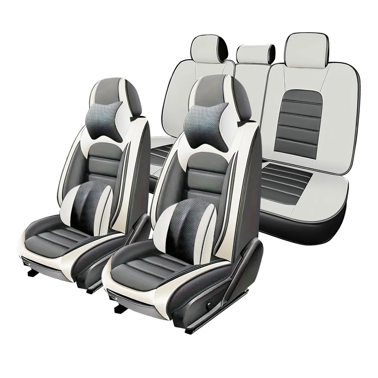 Suitable For Cadillac CTS 2014 2019 Models Car Seat Cover Thickened PU Leather Material 5 Pieces Full Set