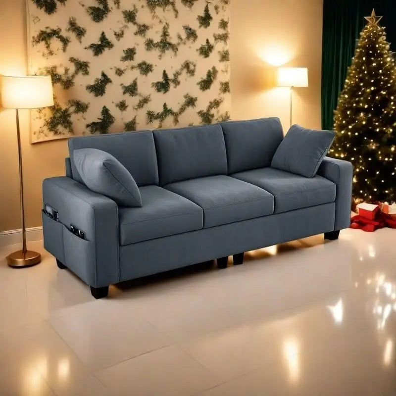 Ticify Chenille Sofa Couch With Extra Deep Seats Living Room