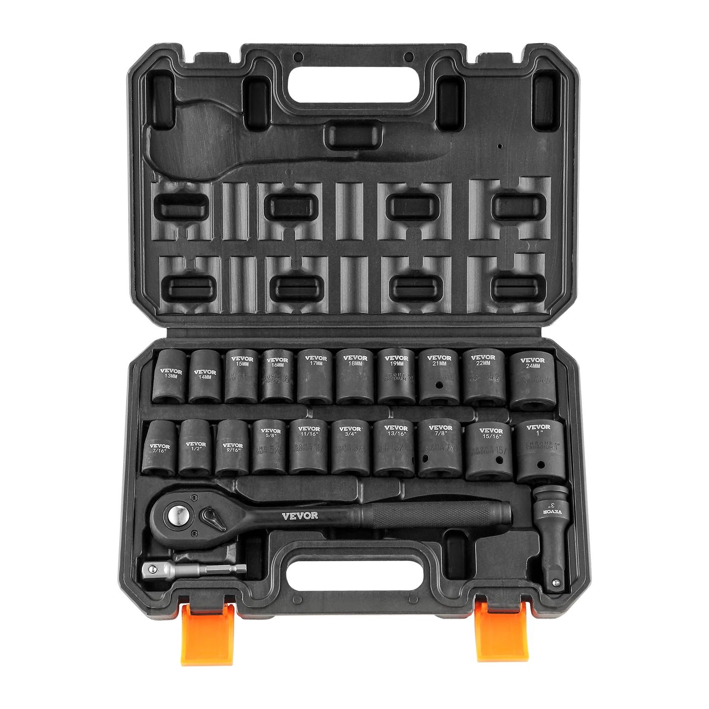 VEVOR 23 Piece Impact Socket Set for Auto Repair