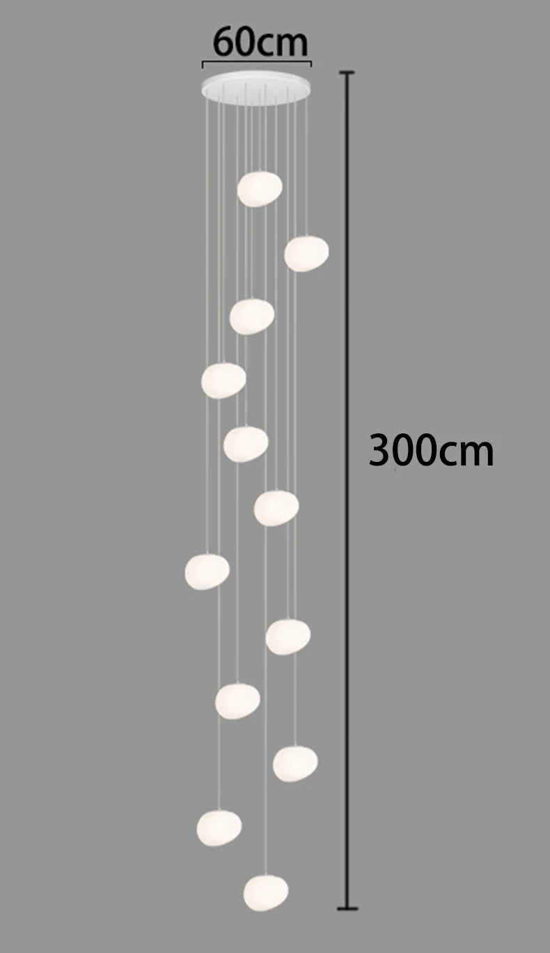 Modern Home Decor LED Pendant Lights for Living Room and Dining Room Adjustable Hanging Lamps with Remote Control