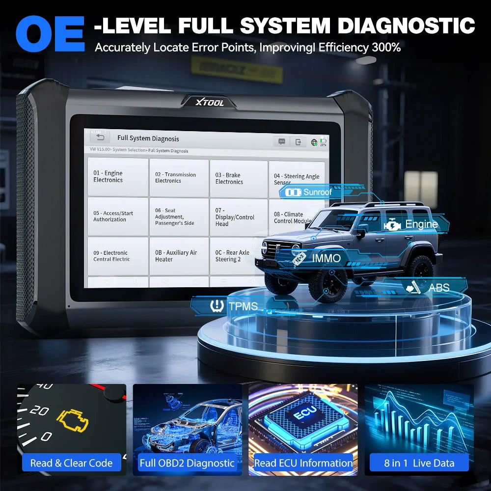 XTOOL X100 PADS Car Key Programmer Read Pin Code All System Diagnostic Tool