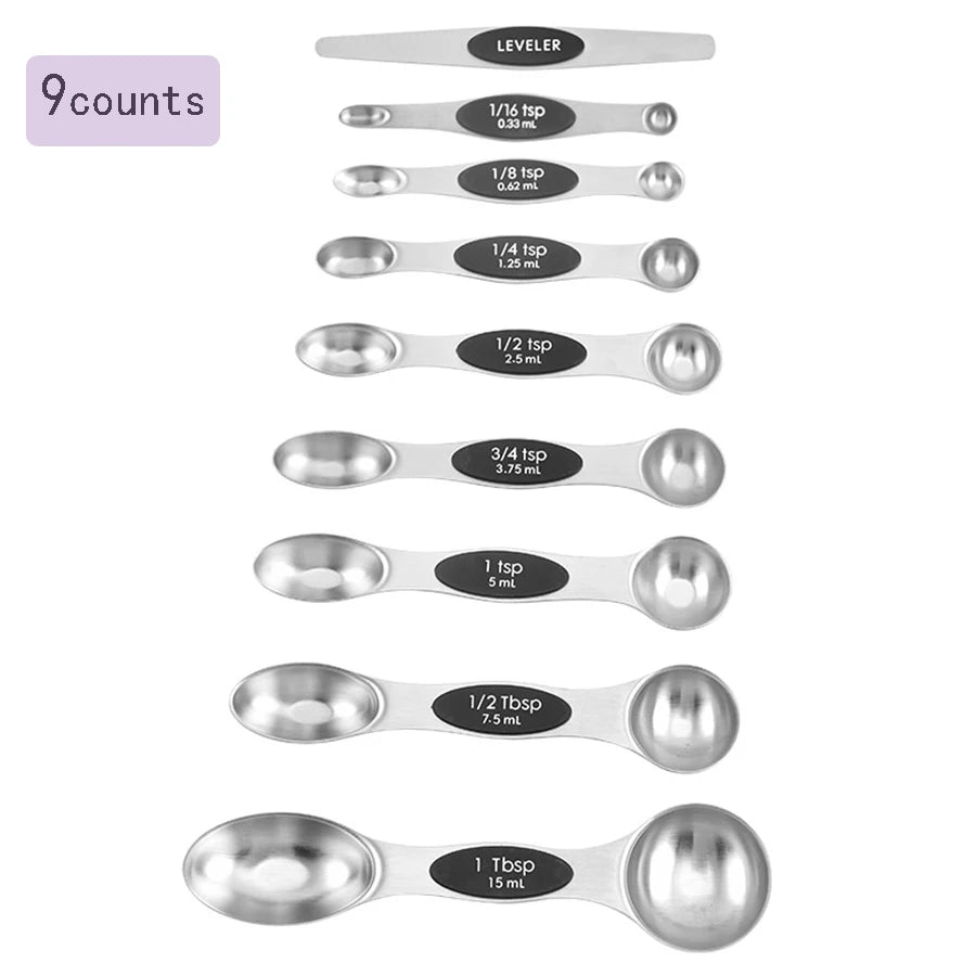 Double-Ended Measuring Spoons for Accurate Spice Measurement
