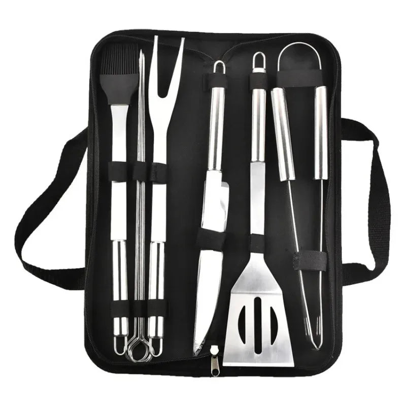 Stainless Steel Barbecue Tool Set For Outdoor Cooking Adventures