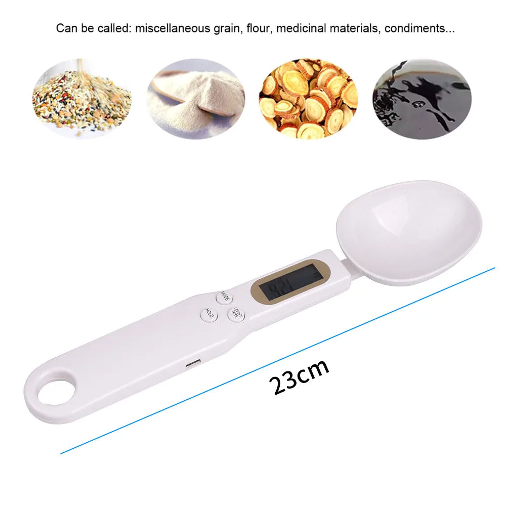 USB Rechargeable Digital Kitchen Scale with LCD Display