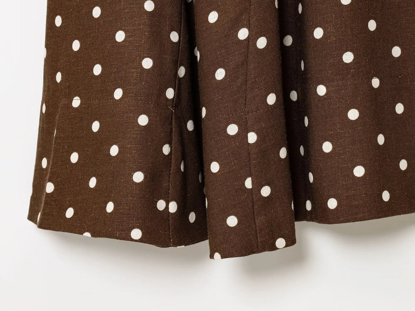 TRAFZA Vintage Polka Dot Suspender Midi Dress For Women