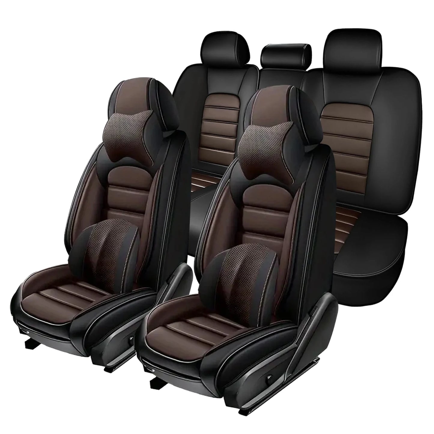 Suitable For Cadillac CTS 2014 2019 Models Car Seat Cover Thickened PU Leather Material 5 Pieces Full Set