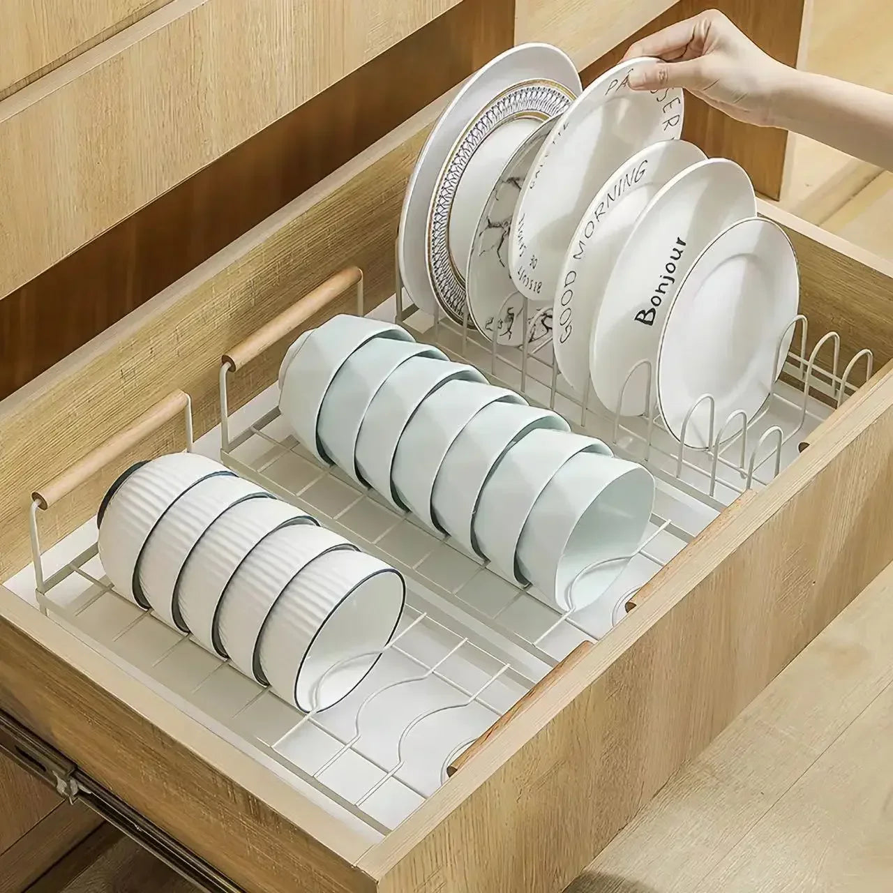 Choice Kitchen Rack Organizer Perforation Free Drain