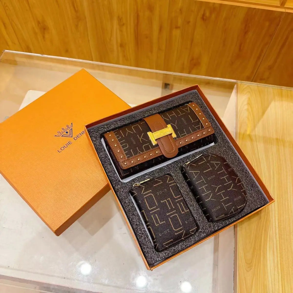 SHXI Foldable Card Case Three In One Fashion Gift Box
