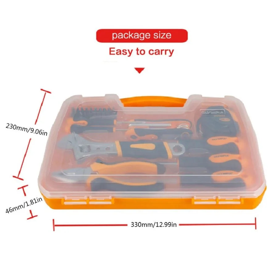 Basic Mechanic Tool Set for Convenient Home Repairs and Storage