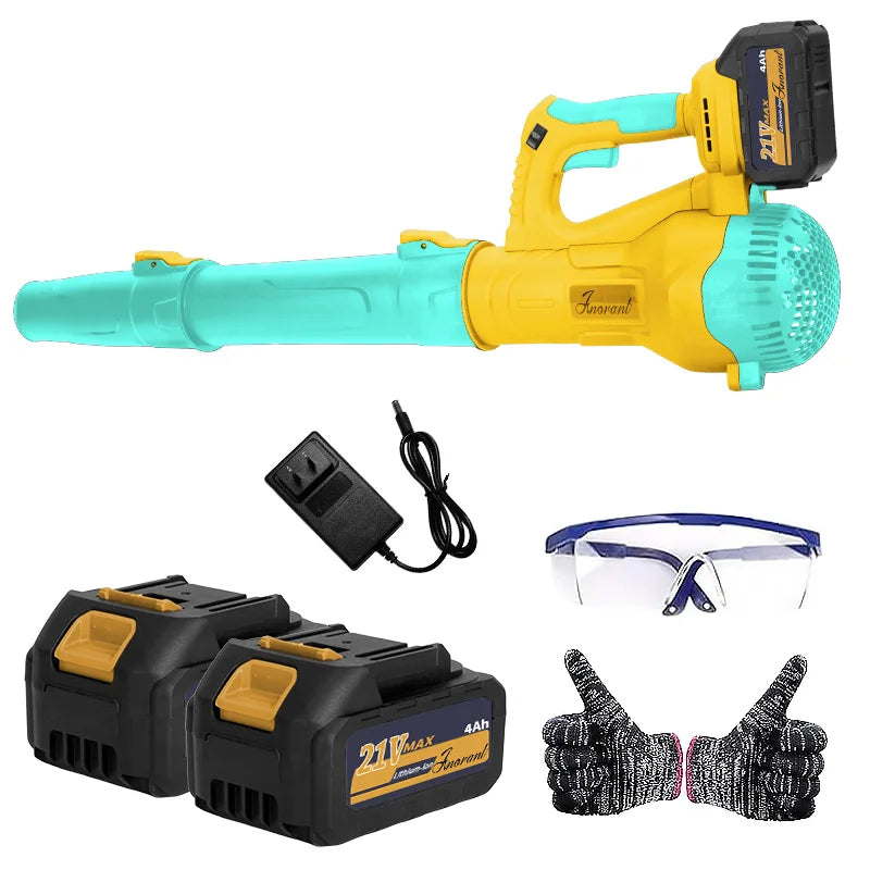 Cordless Leaf Blower With 2 Batteries And Fast Charger