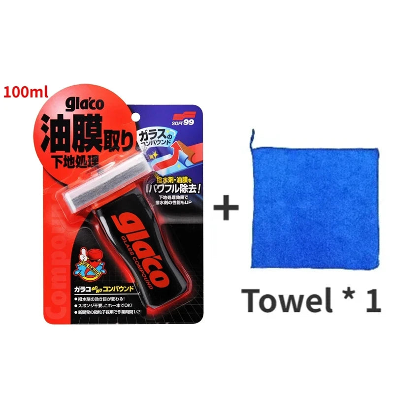 120ML Soft99 Glaco Japan Anti Rain Coating for Car Glass Hydrophobic Anti-rain Liquid Windshield Mirror Mask Auto Chemical