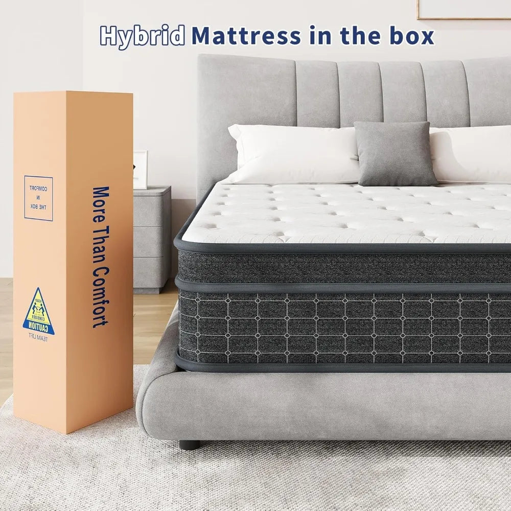 ANGDUO Hybrid Mattress With Pocketed Coils CertiPUR US
