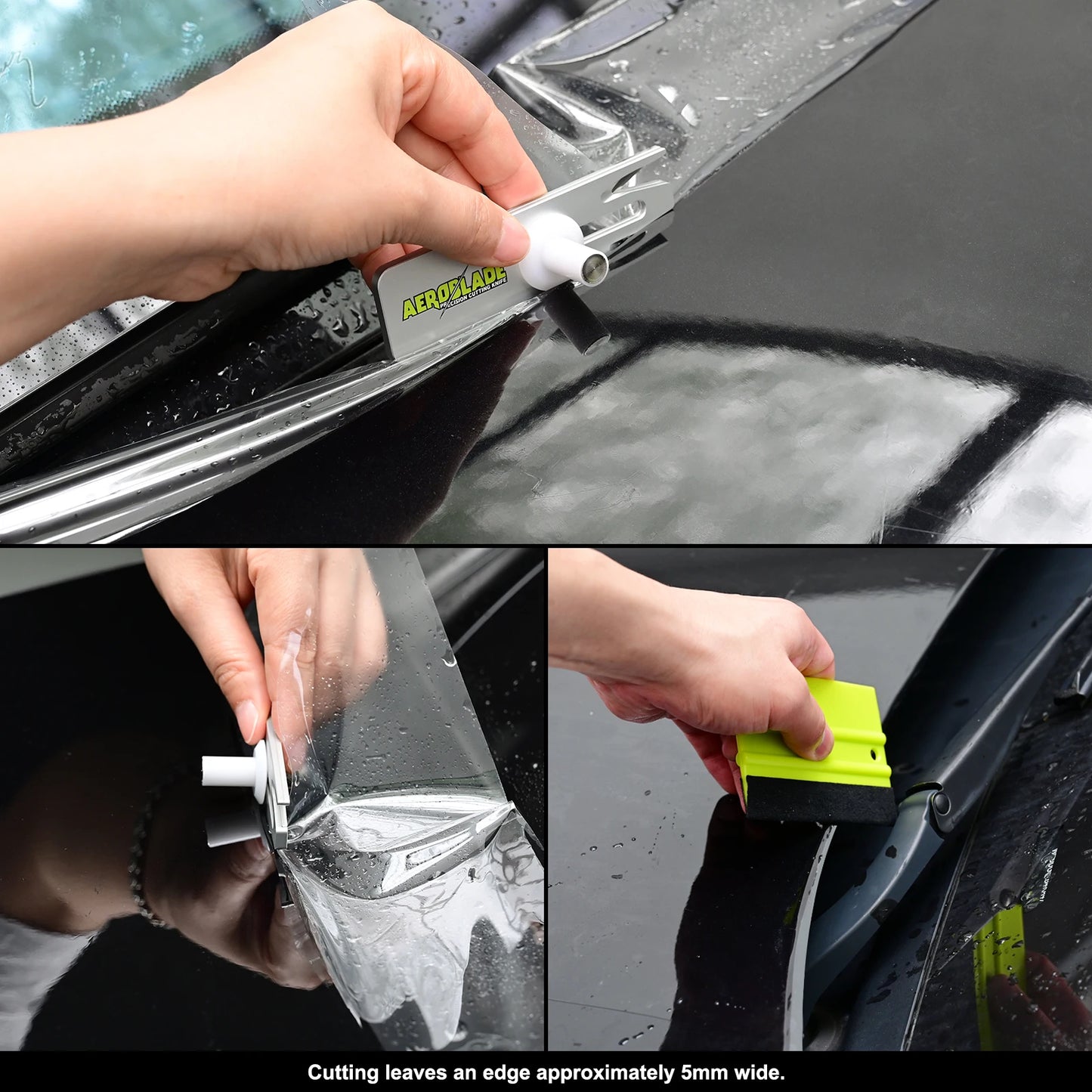 Ehdiss Dual Blade Micro Precision Cutting Tool for Car Carbon Fiber Vinyl Wraps Window Tinting Film Edge Trimming Knife