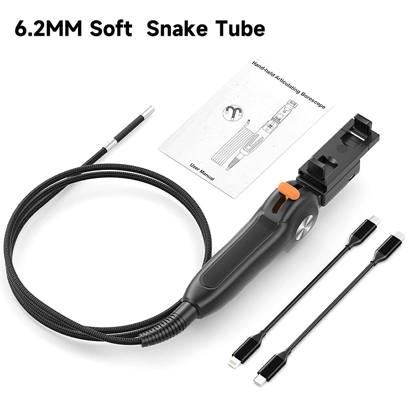 Articulating Borescope Inspection Camera with 1080P Resolution