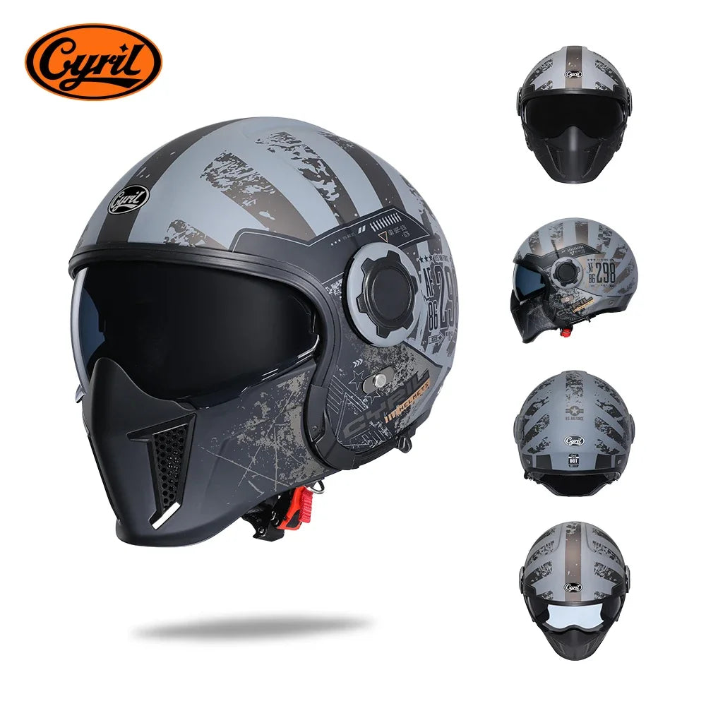 Cyril Modular Motorcycle Helmet DOT ECE Approved Full Face