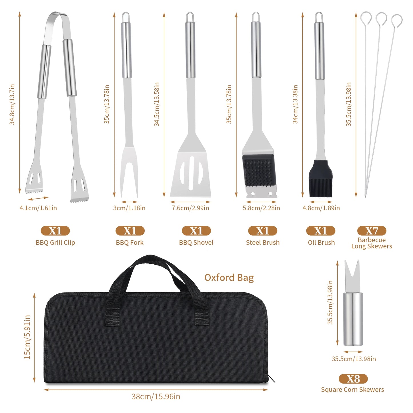 Guangdong Barbecue Utensils Set Heavy Duty Stainless Steel