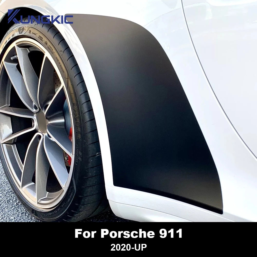 Protective Film for Porsche 911 2020 to 2024 Front Rear Door Triangle Smoked Transparent PPF TPU Paint Protection