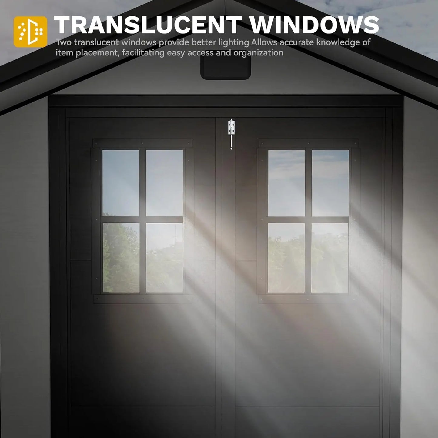 High-concerned Plastic Storage Shed for Garden Tools