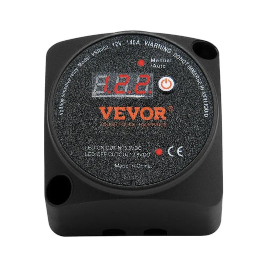 Smart Dual Battery Isolator Kit with LCD Display and Relay
