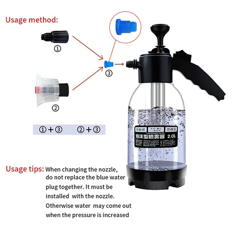 Car Foam Wash Sprayer For Easy Auto Cleaning Solutions