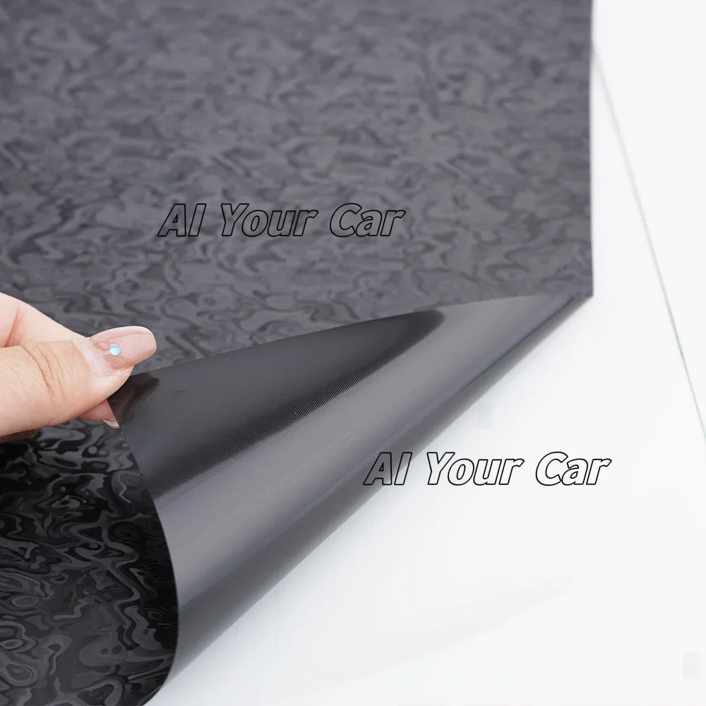 Ghost Black Carbon Fiber Film Forge Cosmic Sticker Waterproof Motorcycle Modified Film Car Body Tuning Decor Accessories