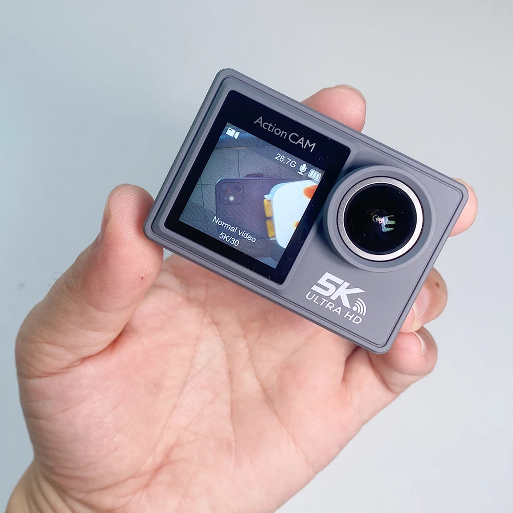 4K Action Camera with Electronic Stabilizer for Extreme Sports