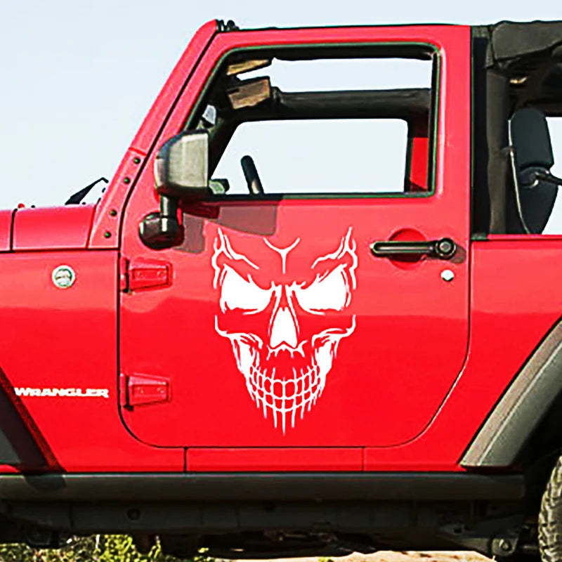 Car Sticker Skull Decal Horrific Skeleton Vinyl Removable Waterproof Auto Styling Accessories
