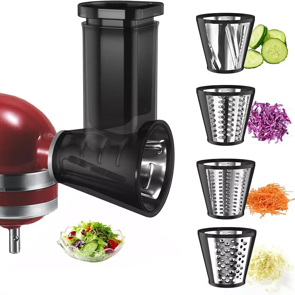 Cheese Grater and Vegetable Chopper Attachments for KitchenAid Mixer
