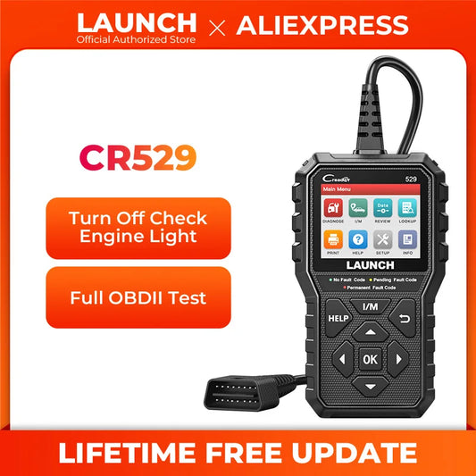 Launch Creader 529 OBD2 Scanner Automotive Diagnostic Tool OBDII Code Reader Fault Code Reader CR529