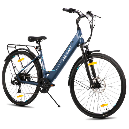 Hiland Electric Road Bike With Detachable Battery LCD