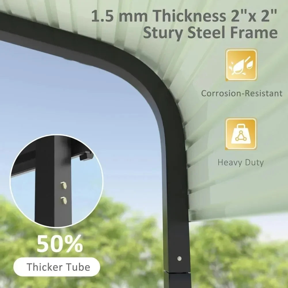 Heavy Duty Metal Carport for Cars Boats and Trucks