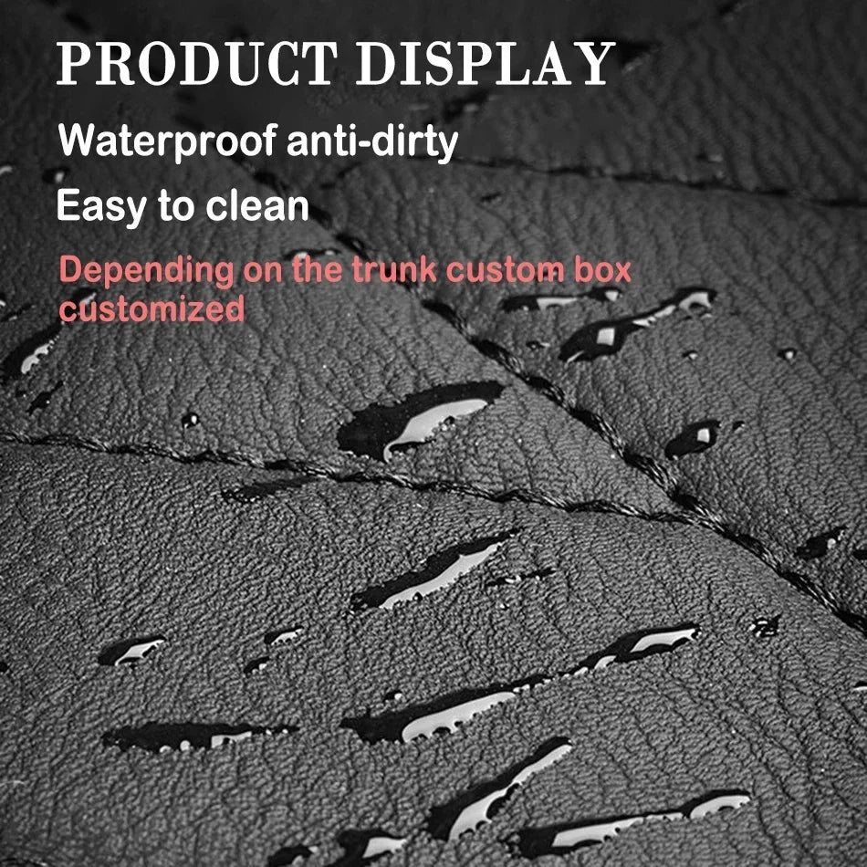 Leather Trunk Mat Waterproof Cargo Liner For Tesla Model Y