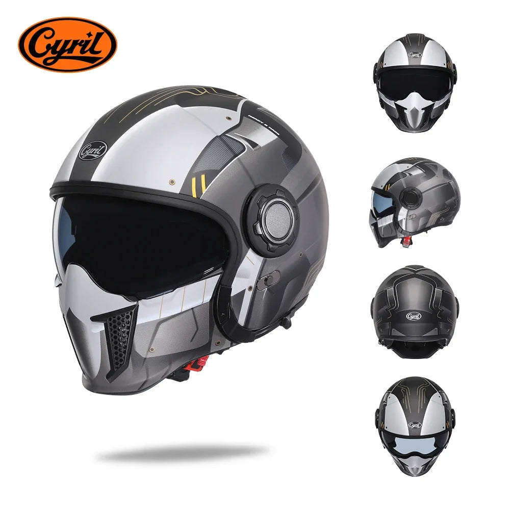 Cyril Modular Motorcycle Helmet DOT ECE Approved Full Face