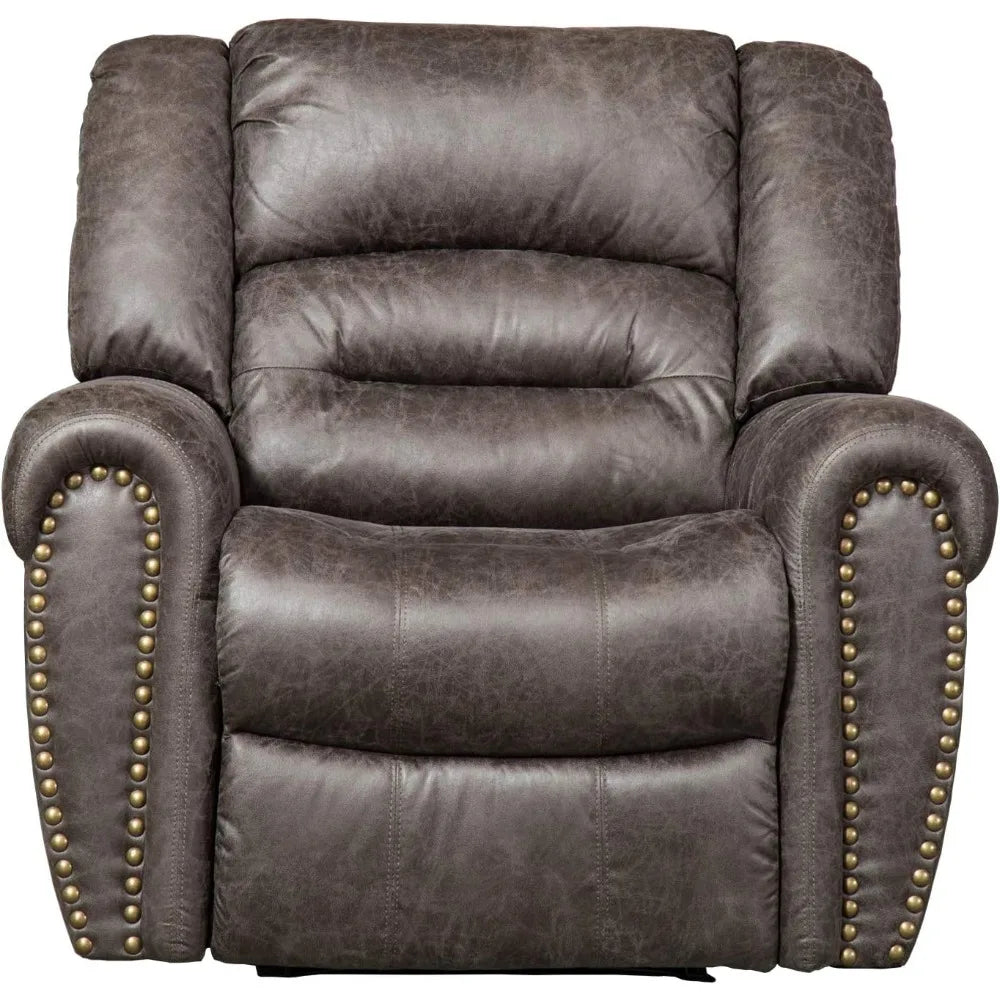 Electric Recliner Chair With USB Port Bonded Leather