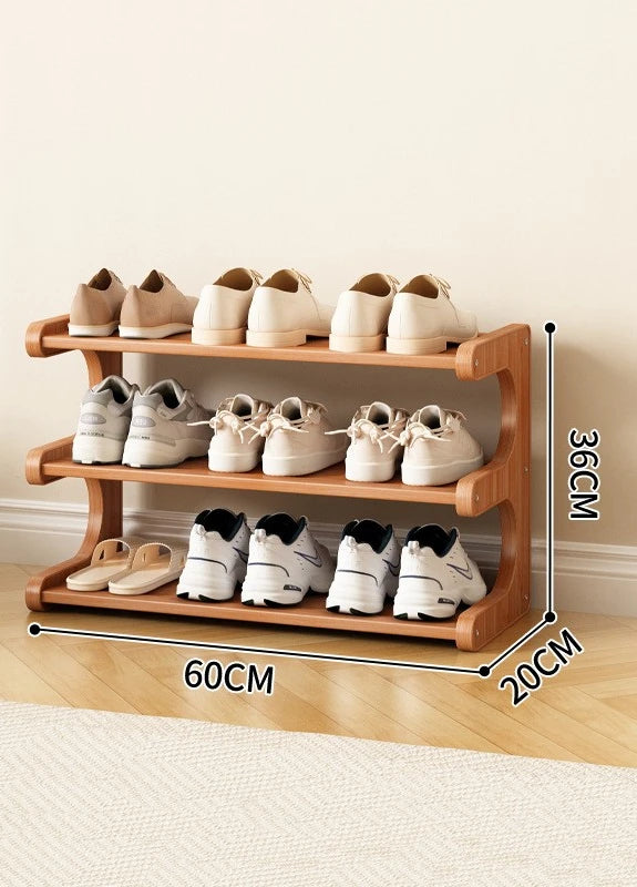 Modern Wooden Shoe Rack for Home and Dormitory Storage