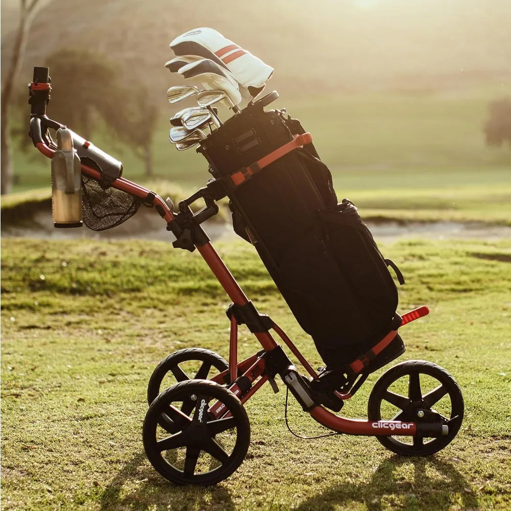Clicgear Four Point Zero Golf Push Cart Three Wheel Foldable