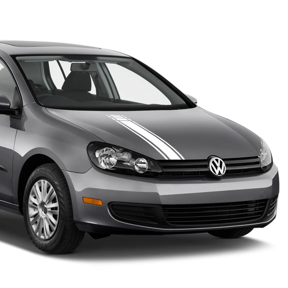 Car Hood Racing Style Sticker for Volkswagen VW Golf 8 7 5 4 6 GTI MK8 MK7 MK5 MK6 MK4 Vinyl Film Decor Decals Auto Accessories