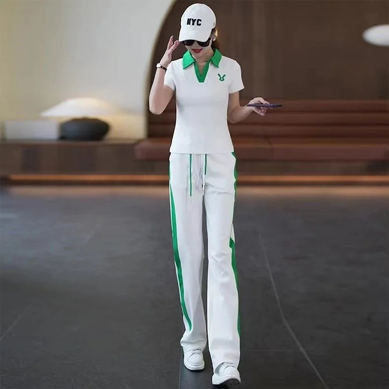 OEING Womens Casual Sports Knit Two Piece Comfort Set
