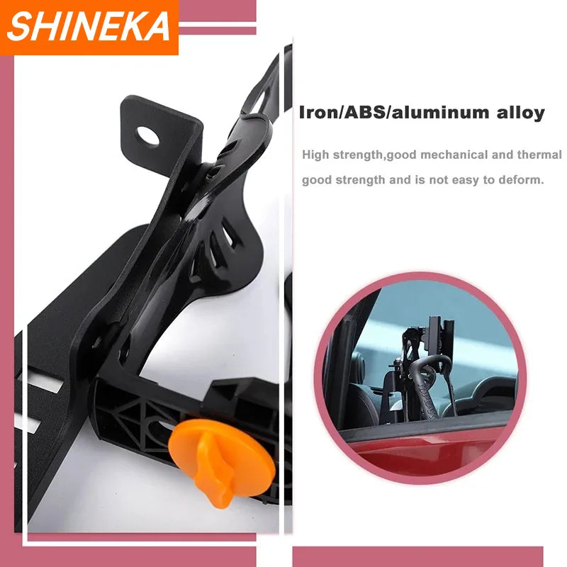 Shineka Jeep Wrangler Front Door Cup Holder And Phone Mount