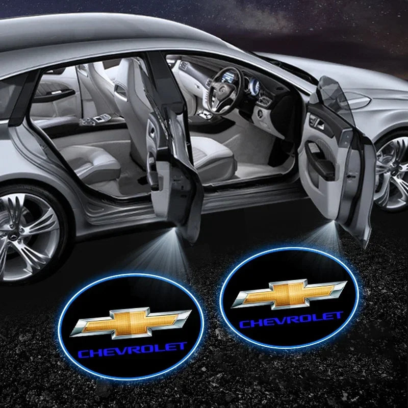 Chevrolet Car Door Projector Lamps LED Welcome Light