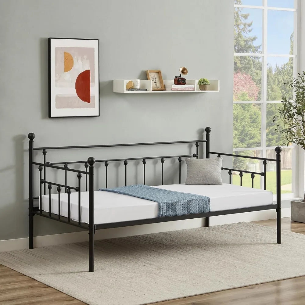 XMSJ VECELO Twin Size Daybed Frame With Headboard