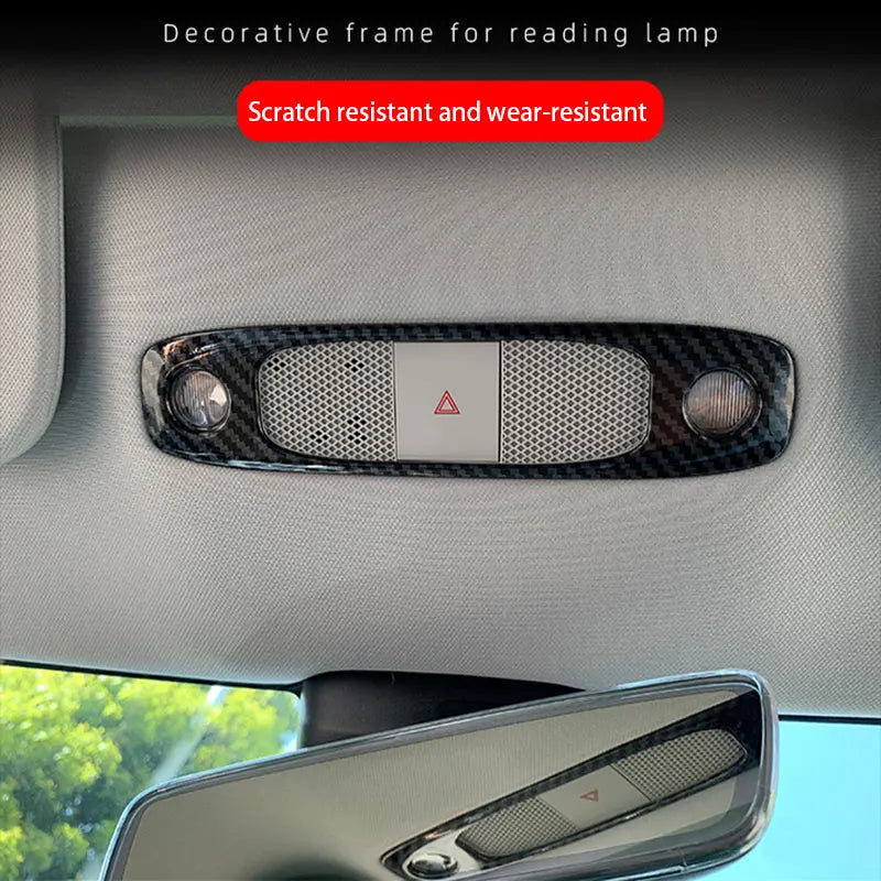 Carbon Fiber Reading Light Trim For Tesla Model 3 And Y