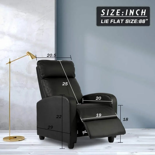 Modern Recliner Chair for Living Room and Home Theater