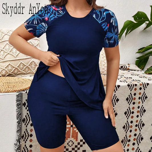 Plus Size Two-Piece Swimsuit for Active Women