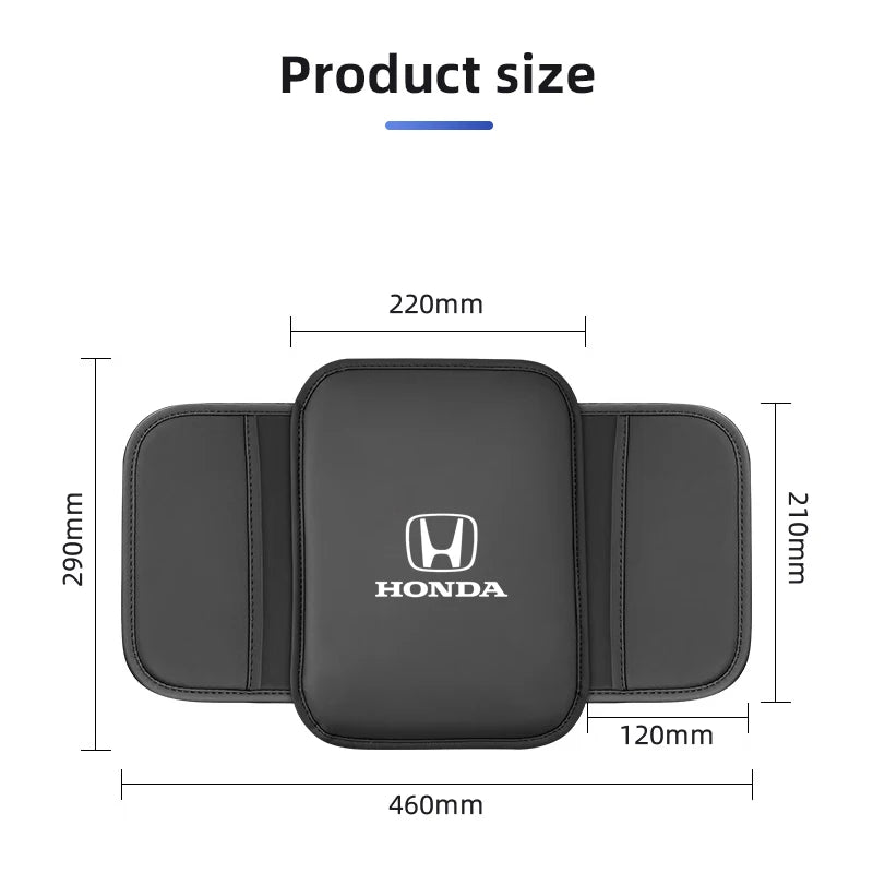 Honda PU Leather Center Console Armrest Pad For Honda Cars