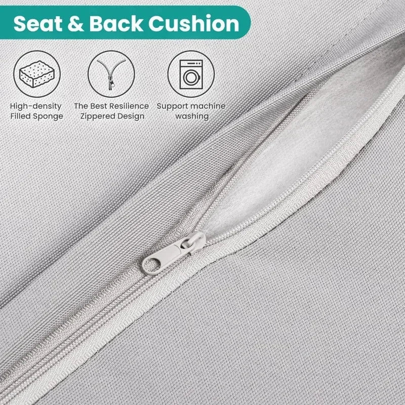 YUJINGXI 7 Piece Outdoor Patio Furniture Set Wicker