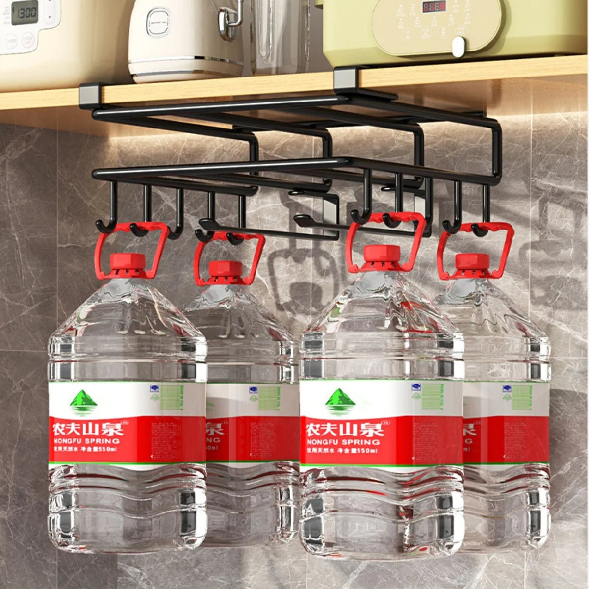 Choice Kitchen Hanging Organizer Rack With Hooks Storage